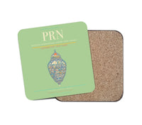Thumbnail for Prishtina International Airport Adem Jashari PRN Coaster 1-Piece - Light Green