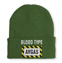 Thumbnail for Blood Type AVGAS Embroidered Beanie - view 6