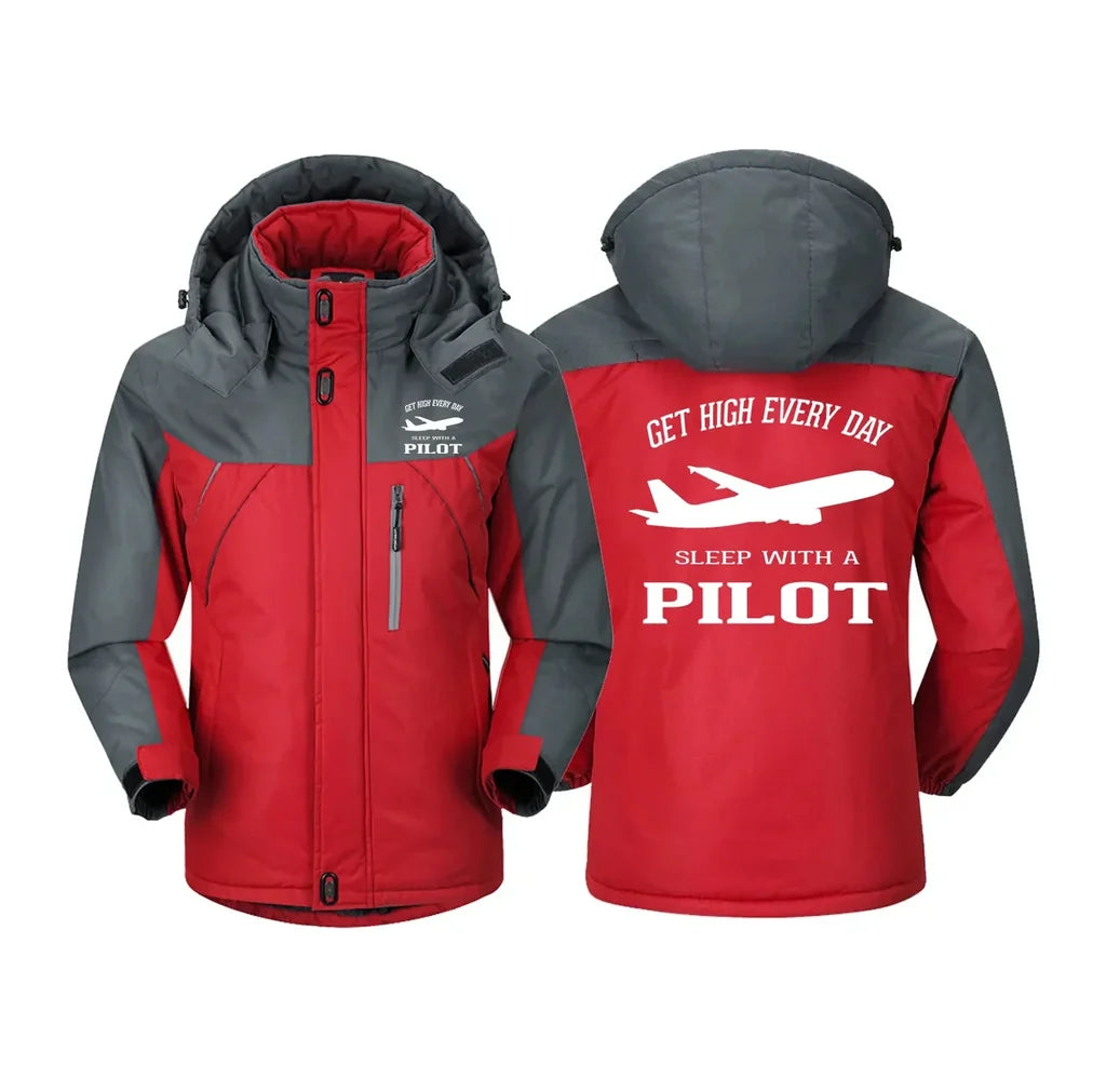 Customisable Get High Every Day Sleep Winter Jacket - view 6