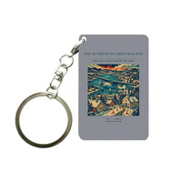 Thumbnail for VINTAGE G4449 - The Homefield Christmas Eve - Designed Key Chain design on gray