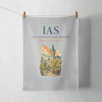Thumbnail for Iași International Airport (IAS) design on light gray towel