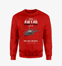 Thumbnail for Leonardo AW149 design on red sweatshirt