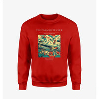 Thumbnail for VINTAGE G4032 - The Parachute Club - Designed Sweatshirts design on red