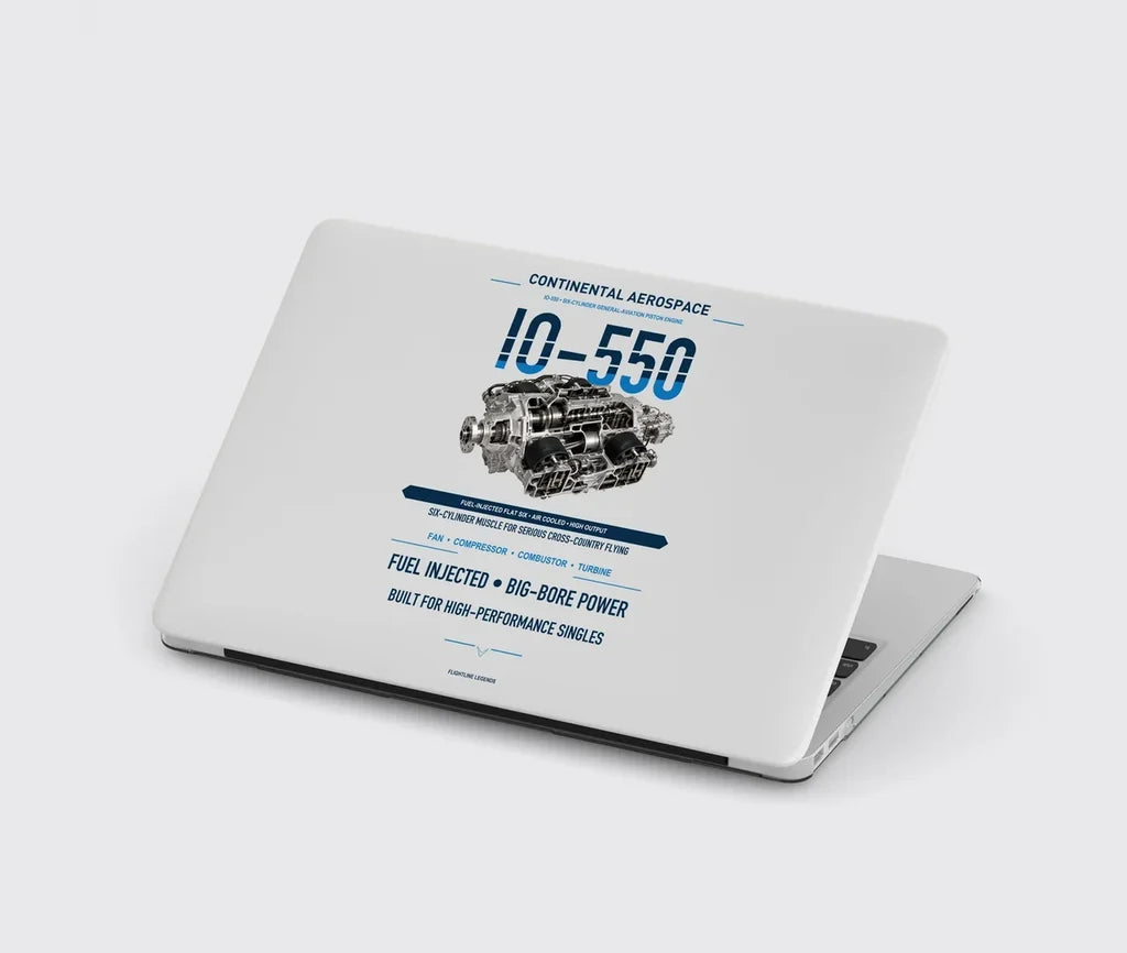 IO-550 design on light gray MacBook case