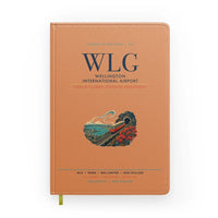 Thumbnail for Wellington International Airport (WLG) design on orange notebook