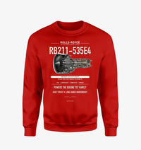 Thumbnail for RB211-535E4 design on red sweatshirt