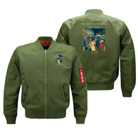 Thumbnail for VINTAGE G4117 - The Midnight Transfer - Bomber Jacket design on green