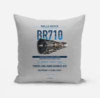 Thumbnail for BR710 design on light gray pillow