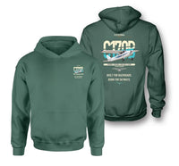Thumbnail for Cessna 170B design on green double-side hoodie, double-side print