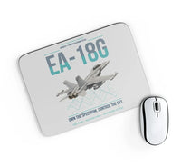Thumbnail for EA-18G Growler design on light gray rectangle mouse pad