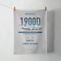 Thumbnail for Beechcraft 1900D design on light gray towel
