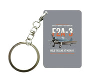 Thumbnail for F2A-3 BUFFALO Key Chain design on gray key chain