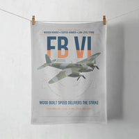 Thumbnail for de Havilland Mosquito FB VI design on light gray towel