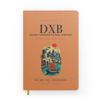 Thumbnail for Dubai International Airport (DXB) design on orange notebook