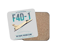 Thumbnail for F4D-1 Skyray design on light gray 1 piece coaster