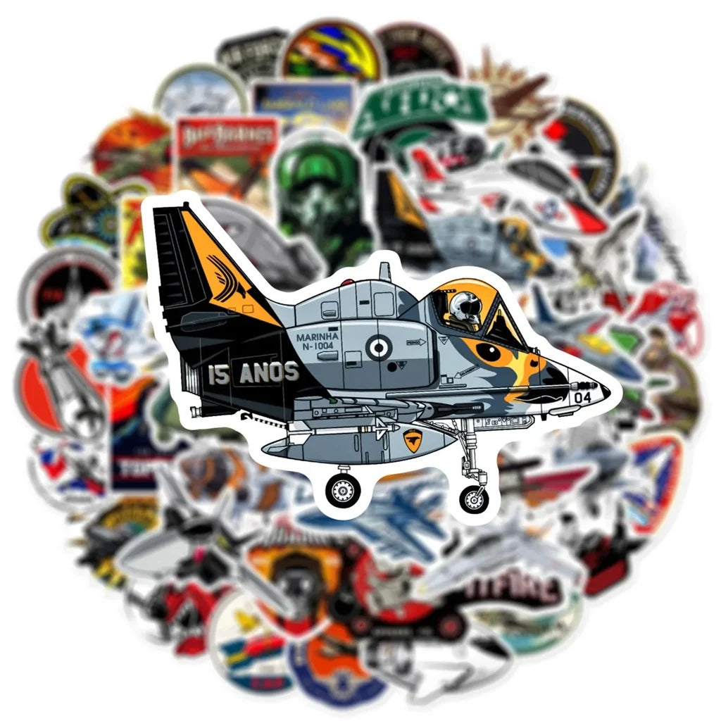 50 Pieces Fighter Military Suit Sticker - view 6