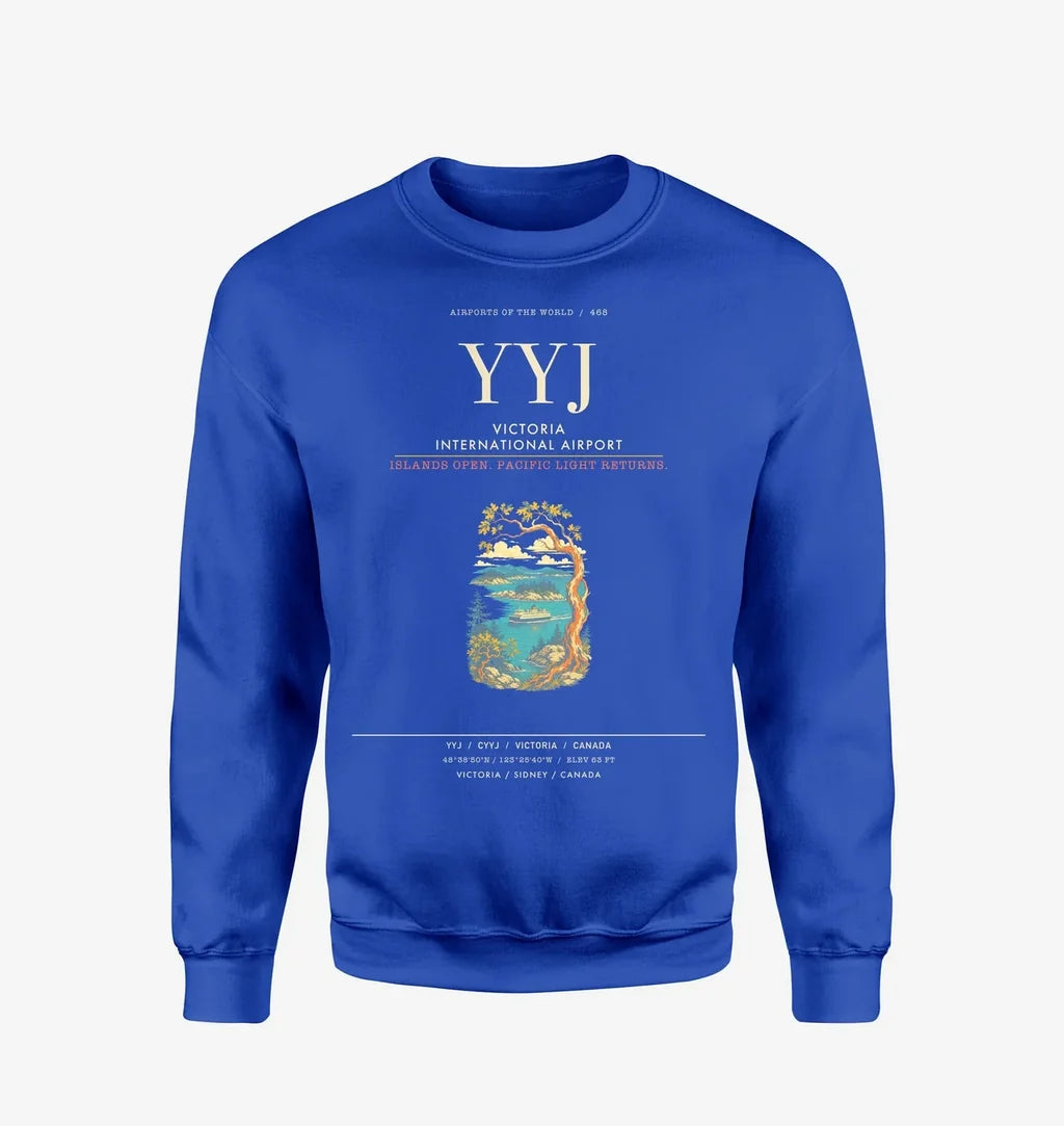 Victoria International Airport YYJ Sweatshirt - Blue
