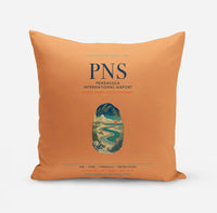 Thumbnail for Pensacola International Airport (PNS) design on orange pillow