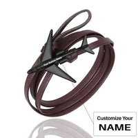 Thumbnail for Customisable Leather Rope Bracelet - view 10