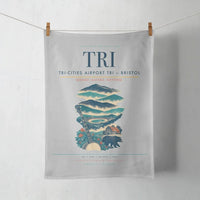 Thumbnail for Tri-Cities Airport (TRI) design on light gray towel