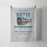 Thumbnail for BR710 design on light gray towel