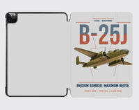 Thumbnail for B-25J Mitchell design on light gray ipad tablet case