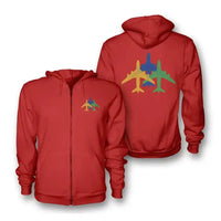 Thumbnail for Colourful 3 Airplanes Hoodie - view 6