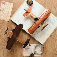 Thumbnail for Solid Wood Retro Handmade Desktop Model Airplane - view 6