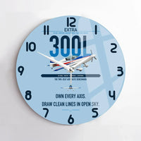 Thumbnail for Extra 300L design on light blue no frame wall clock