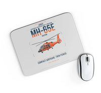 Thumbnail for Airbus MH-65E Dolphin design on light gray rectangle mouse pad