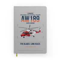 Thumbnail for Leonardo AW189 design on light gray notebook