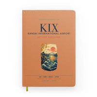 Thumbnail for Osaka Kansai International Airport (KIX) design on orange notebook