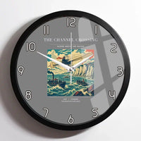 Thumbnail for VINTAGE G4002 - The Channel Crossing - Designed Wall Clocks design on gray framed