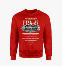 Thumbnail for PT6A-67 design on red sweatshirt