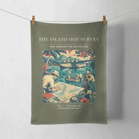 Thumbnail for VINTAGE G4209 - The Island Hop Survey - Designed Towels design on greenarmy