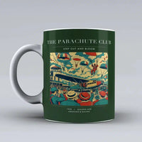 Thumbnail for VINTAGE G4032 - The Parachute Club - Ceramic Mug design on darkgreen