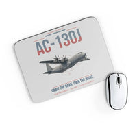 Thumbnail for AC-130J Ghostrider design on light gray rectangle mouse pad