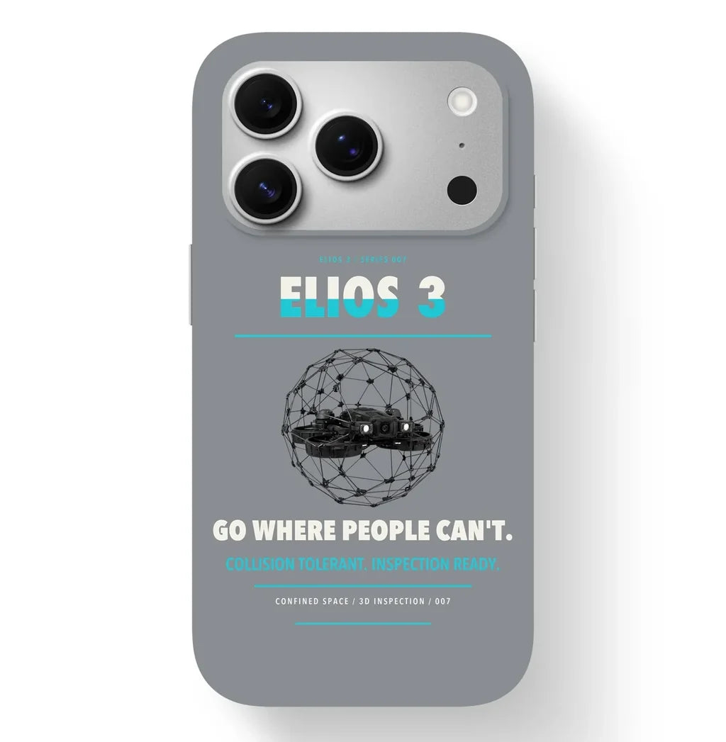 Flyability Elios 3 Case design on gray iphone case
