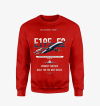 Thumbnail for Embraer E195-E2 design on red sweatshirt