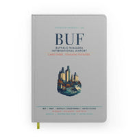 Thumbnail for Buffalo Niagara International Airport (BUF) design on light gray notebook