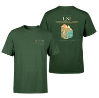 Thumbnail for Sumburgh Airport (LSI) design printed on dark green double-side t-shirt