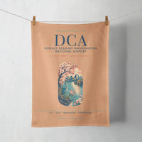 Thumbnail for Ronald Reagan Washington National Airport (DCA) design on orange towel