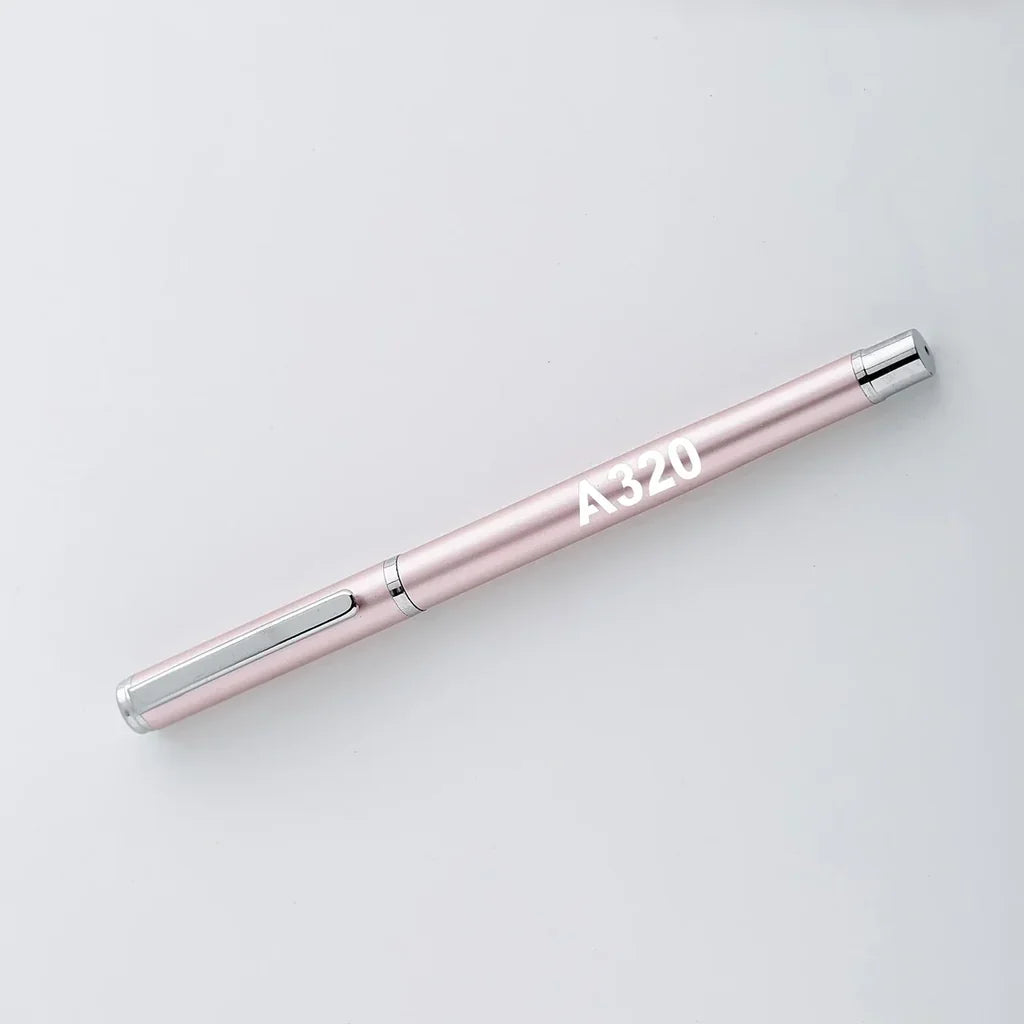 Airbus A320 Flat Text ballpen - pink