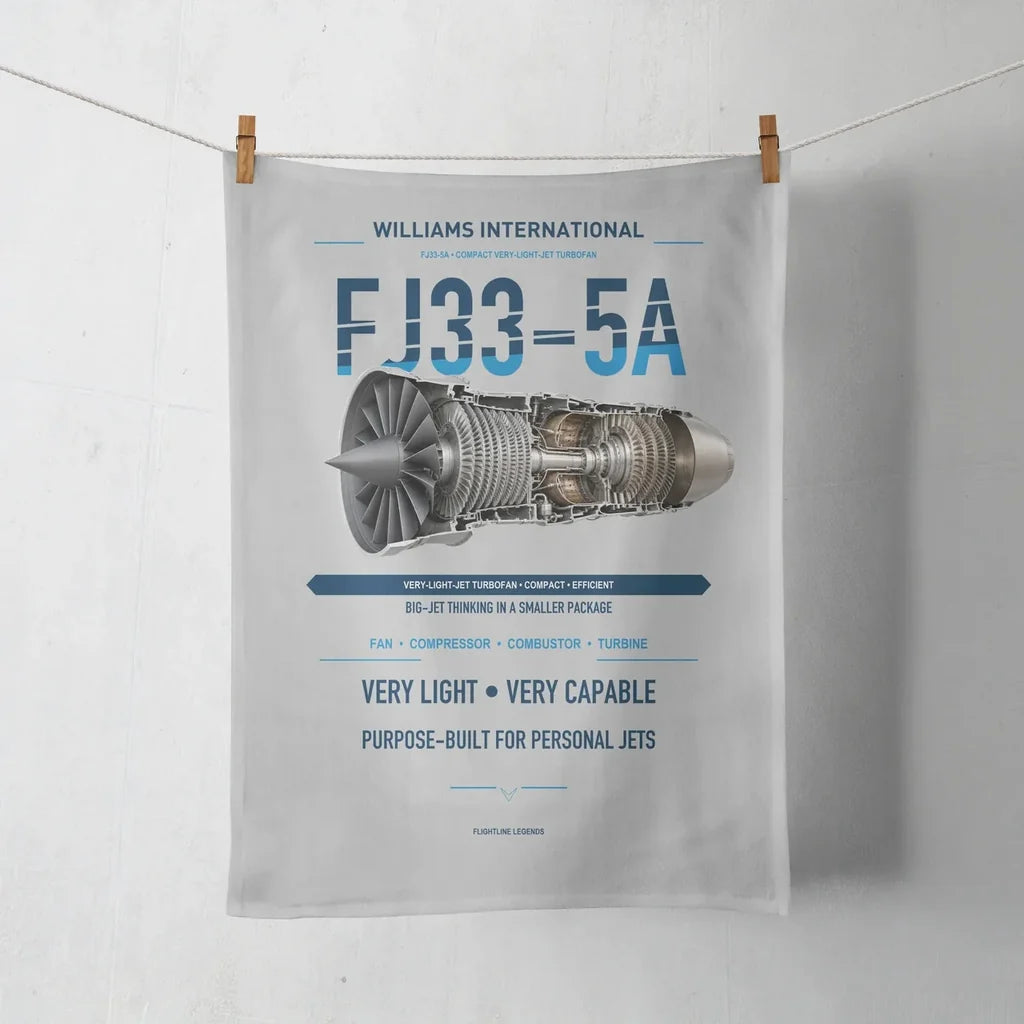 FJ33-5A design on light gray towel