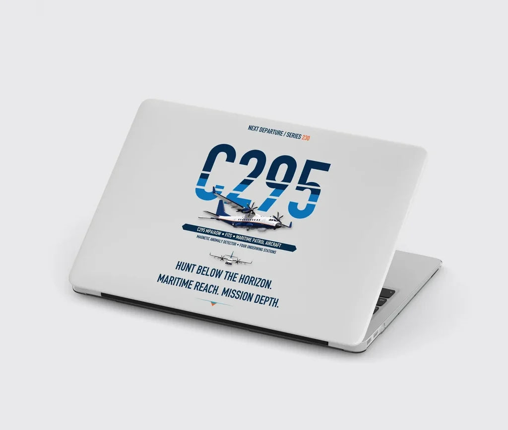 Airbus C295 MPA/ASW design on light gray MacBook case