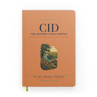 Thumbnail for The Eastern Iowa Airport Cedar Rapids (CID) design on orange notebook