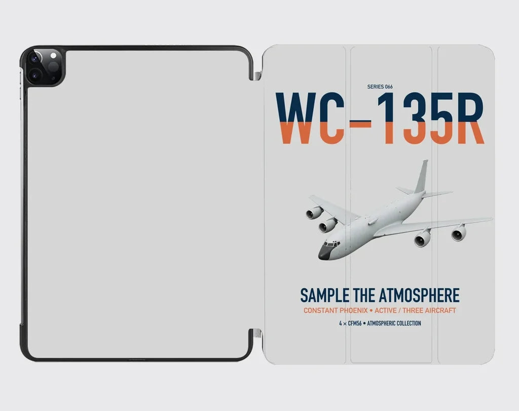 WC-135R Constant Phoenix design on light gray ipad tablet case