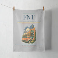 Thumbnail for Bishop International Airport (FNT) design on light gray towel