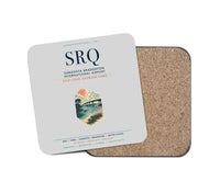 Thumbnail for Sarasota Bradenton International Airport (SRQ) design on light gray 1 piece coaster