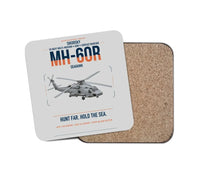 Thumbnail for Sikorsky MH-60R Seahawk design on light gray 1 piece coaster